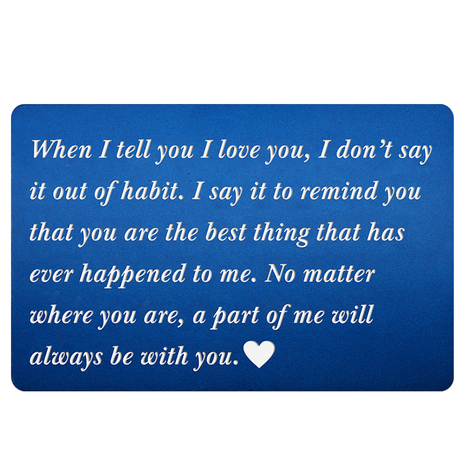 Valentine Gift, Metal Wallet Card Gift For Husband Boyfriend, Personalized Wallet Card For Military Deployment, Anniversary Gift For Him